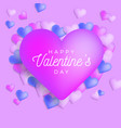 happy valentine day greeting banner vector image vector image