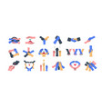 hands groups holding together care support vector image vector image