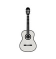 acoustic guitar silhouette vector image
