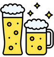 beers icon new year realated vector image vector image