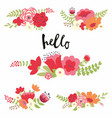 flower compositions for design vector image