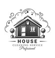 house and soap foam vector image vector image