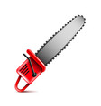 chainsaw isolated on white vector image