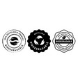 biodegradable recyclable label sticker black vector image vector image