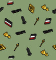 egypt color outline isometric pattern vector image vector image