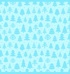 abstract pine trees seamless pattern vector image