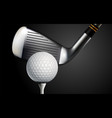 golf realistic background vector image vector image