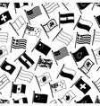 curved flags of different country seamless pattern vector image