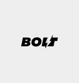bolt logo design icon vector image vector image