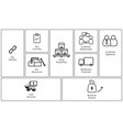 business model canvas concept with paper document vector image