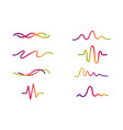 sound waves vector image