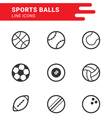 sports balls vector image vector image