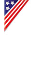 usa flag border corner vector image