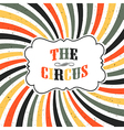 circus retro poster vector image