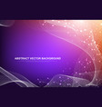 futuristic abstract background blockchain vector image