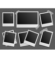 retro photo polaroid frames set for family vector image