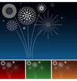fireworks vector image vector image