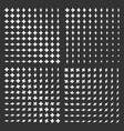 monochrome halftone background set vector image