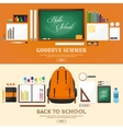 back to school flat style vector image