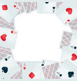 background with four aces playing cards suit vector image vector image