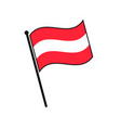 simple flag icon vector image vector image