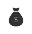 sack money icon on white background vector image