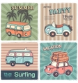 vintage summer and travel banners vector image vector image