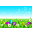 easter background vector image vector image