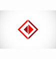 square triangle business logo vector image