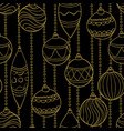 beautiful monochrome black and gold pattern vector image