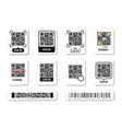 qr code quick response code code templates vector image