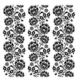 seamless traditional folk polish pattern in black vector image vector image