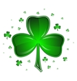 shamrock isolated on white background vector image vector image