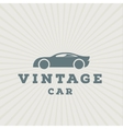 vintage car flat high-quality logo trend vector image vector image