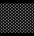 simple seamless pattern white stars on black vector image