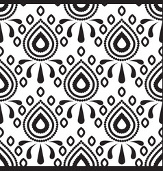 stylized damask flower petal drop pattern vector image