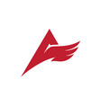 wing falcon logo template vector image