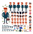 businessman constructor creation of male vector image vector image