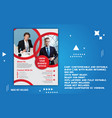 modern corporate business flyer design template vector image