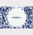 3d like hand icons abstract background vector image