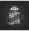 big label easter on blackboard vector image vector image