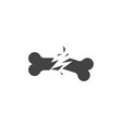 bone icon vector image vector image