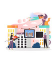 drone technology concept for web banner vector image vector image