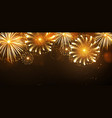 holiday festival golden firework independence day vector image vector image