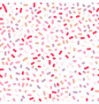seamless pattern with colorful confetti on white vector image