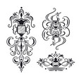 collection of ornate design elements vector image vector image