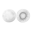 mock up white waterproof shower cap vector image vector image
