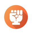 motivation icon with long shadow for graphic vector image