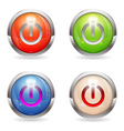 set gloss button with switch vector image vector image