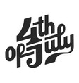 vintage usa independence day concept vector image